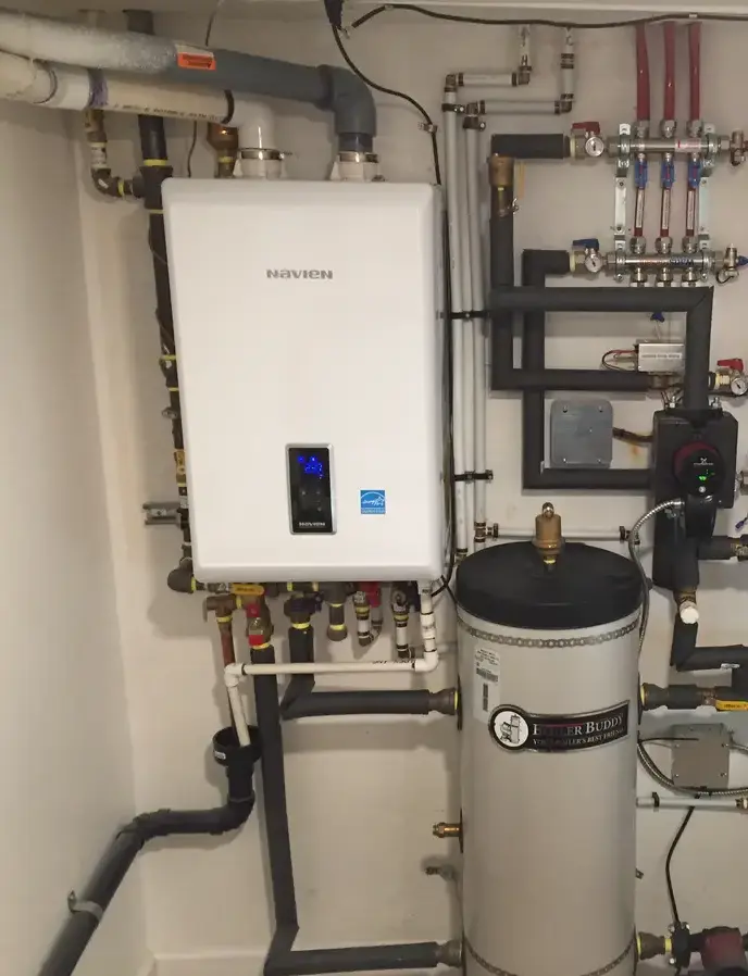 Newly installed boiler by Techno Gas in a Burnaby and Lower Mainland home