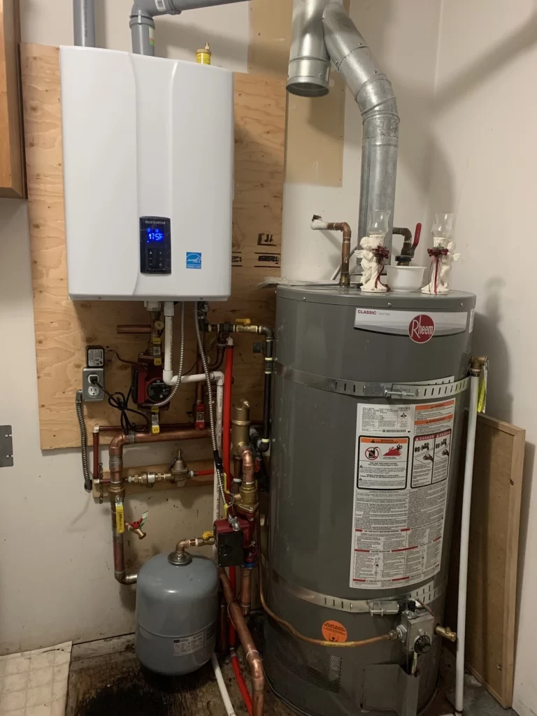 Newly installed boiler by Techno Gas in a Burnaby and Lower Mainland home