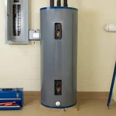 Storage tank water heater installation